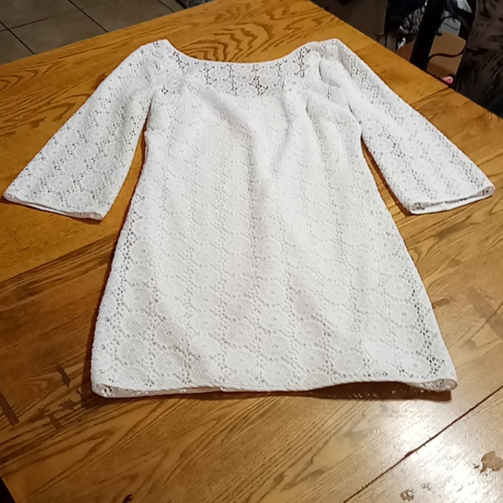 Lilly Pulitzer White Lace Shift Dress